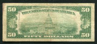 FR.  1880 - D 1929 $50 FRBN FEDERAL RESERVE BANK NOTE CLEVELAND,  OH (D) 2