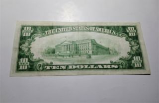 1928 $10 USA DOLLARS GOLD ON DEMAND LIGHT GREEN SEAL UNITED STATES BANKNOTE 3