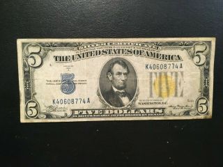 Usa 5 Dollars 1934 A - - North Africa