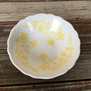 Royal Staffordshire Windsong Ironstone Yellow Soup Bowl J & G Meakin L4