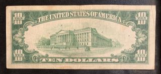 1934 - A $10 Ten Dollar Silver Certificate North Africa 2