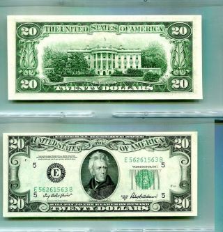 1950 B $20 Richmond Virginia Currency Note Gem Cu 5069n