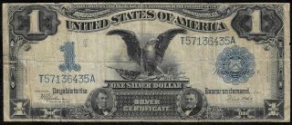 1899 " Black Eagle " $1 Large Silver Certificates S/h After 1st Item