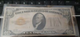 Series Of 1928 $10 Ten Dollar Gold Certificate Note A53473710