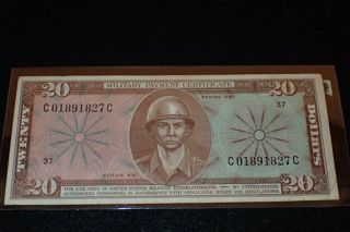 Vietnam War Mpc Military Payment Certificate $20 Twenty Dollars Series 681 Circ.