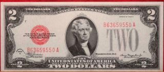 Uncirculated 1928 U.  S.  $2 Red Seal Note