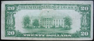 1929 Twenty Dollars National Currency York Note 2