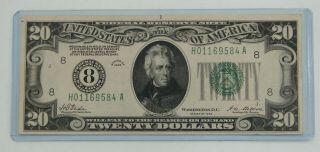 1928 - $20 Federal Reserve Note - Tate/ Mellon