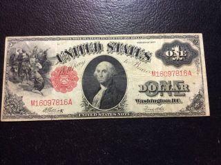 1917 $1 One Dollar United States Large Size Note