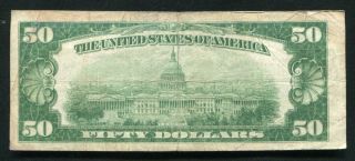 FR.  1880 - D 1929 $50 FRBN FEDERAL RESERVE BANK NOTE CLEVELAND,  OH (B) 2