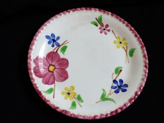 Vtg Blue Ridge Southern Potteries 9.  5 " Plate Floral Pattern