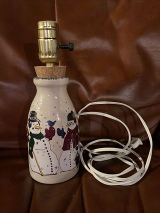 Home & Garden Party 2000 Snowman Lamp Without Shade