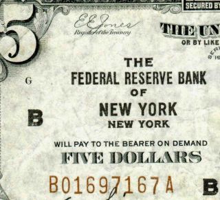 York $5 1929 National Currency More Paper Currency For