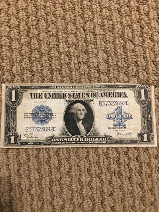 1923 $1 Bill Fr 238 Woods/white Large Size Silver Certificate