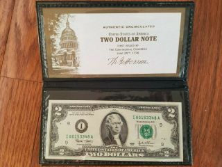 Uncirculated 2003 US Two Dollar Note - World Reserve Monetary Exchange (8 pack) 3