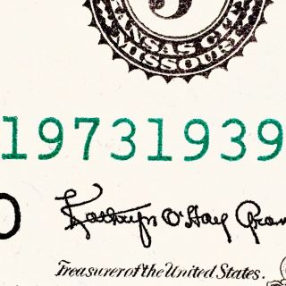 1963b $1 Frn Fancy Serial Number J19731939c Birthday Note Anniversary Date Bill