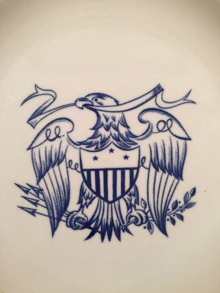 Salem Stoneware “Georgetown” American Eagle and Shield Design Dinner Plate (1) 2