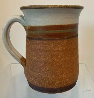 SIGNED STEVE ASHLEY HAND CRAFTED CERAMIC POTTERY WHEAT DESIGN MUG/CUP 1988 3