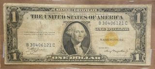 1935 A North Africa $1 Silver Certificate Fr 2306 World War Two Relic Wwii