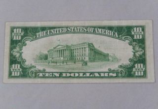 Series 1929 $10 Ten Dollars Federal Reserve Note FRN J Kansas City P0307 2