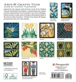 MOTAWI TILEWORKS 2021 Calendar Art Tile Arts and Crafts 7 