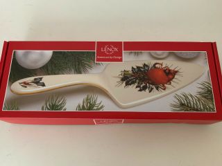 Lenox Dessert Server Cake Cardinal Red Bird Winter Greetings W Box And Tags