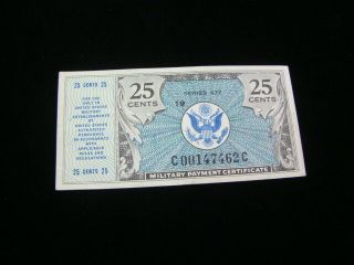 1948 Series 472 25 Cents Military Payment Certificate M17 Xf C00147462c