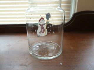 Home & Garden Party Snowman Glass Jar 3