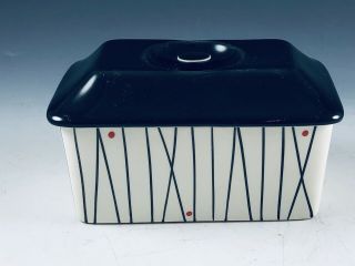 Vintage Art Deco Crown Devon Lidded Cigarette Trinket Box Made In England