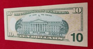 2004 A $10 FRN Federal Reserve Star Note HBLOCK Low Serial Number Choice UNC 2
