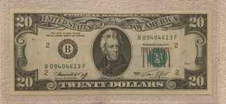 1974 $20 Twenty Dollar Bill - Unc Crisp - Neff/simon - York