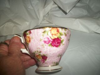 Royal Albert Dusky Pink Lace Old Country Roses Teacup No Saucer