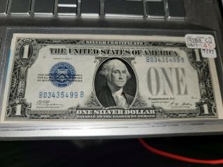 1928a $1.  00 Silver Certificate Funnyback Uncirculated