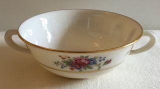 Lenox Rose By Lenox Vintage Fine Bone China J300 Flat Cream Soup Bowl Usa