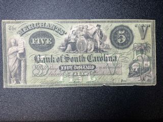 1857 $5 The Merchants 