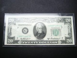 $20 1950 B Chicago Federal Reserve Choice Unc Bu Note