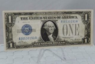 Series 1928 Crisp $1 Dollar Silver Certificate Funny Money Blue Seal Note P0247