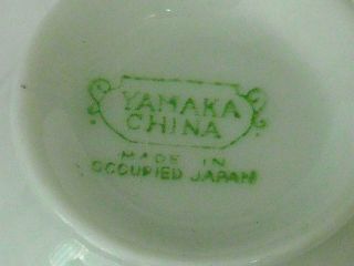 VINTAGE Demi - Tasse Cup Yamaka China Occupied Japan FLOWERS GOLD TRIM 3