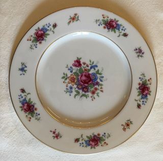 Lenox Rose By Lenox Vintage Fine Bone China J300 Dinner Plate Made In Usa