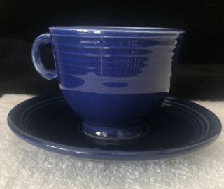 Vintage Homer Laughlin Fiestaware Fiesta Cobalt Blue Cup & Saucer Replacement