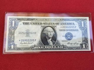 1935e $1 Star Note Silver Certificate,  Uncirculated Extra Fine