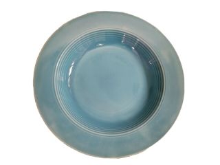 Vintage 1937 - 1964 Homer Laughlin Harlequin Turquoise Deep Plate Soup Plate