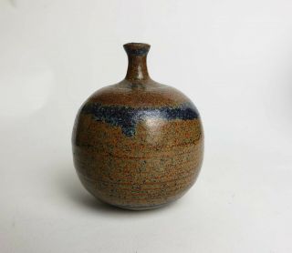 Very Tiny Studio Pottery Vintage Bud Vase Weed Vase Unsigned