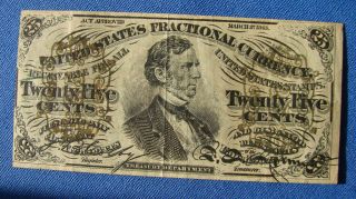 1863 Twenty Five Cent Fractional Currency - Estate Fresh