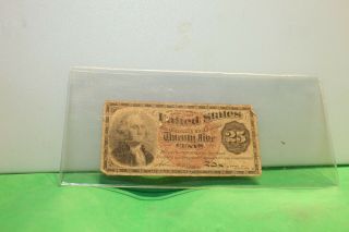 1863 United States Fractional Currency 25 Cents Bill