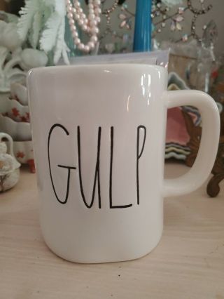 Rae Dunn By Magenta Gulp Coffee Tea Mug Large Size Vgc 0116