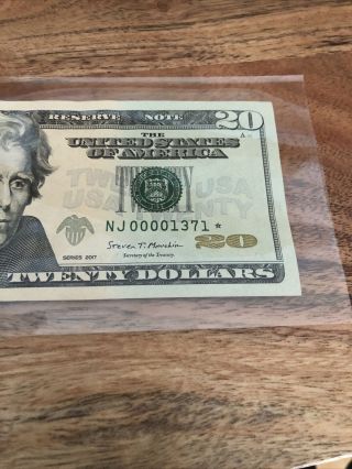 Ultra Rare 20 Dollar Star Note Very Low Serial Number