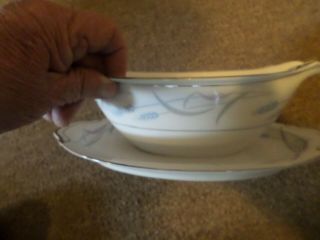 Vintage Valmont China Royal Wheat Gravy Boat W/ Underplate Made In Japan