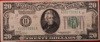 1928 U.  S.  $20 Federal Reserve Circulated Note