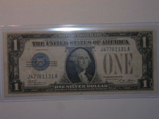 $1 Dollar 1928 - A One Dollar Bill Blue Seal Funnyback Silver Certificate Note 4